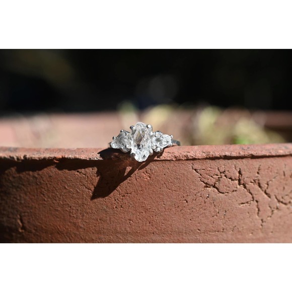 Engagement rings, raw diamond ring raw stone ring size 3 4 5 6 7 8 9 10 … - Picture 2 of 9